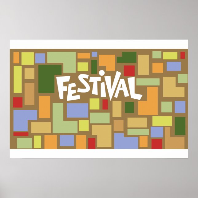 1969 Harlem Cultural Festival Bühne Design Poster (Vorne)