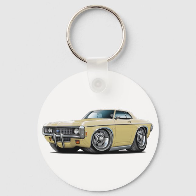 1969 Impala Tan Car Schlüsselanhänger (Vorderseite)
