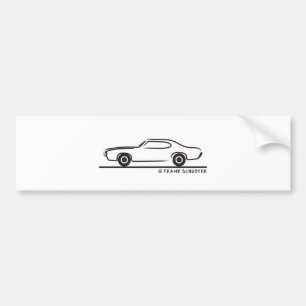 1969 Pontiac GTO Coupe Autoaufkleber