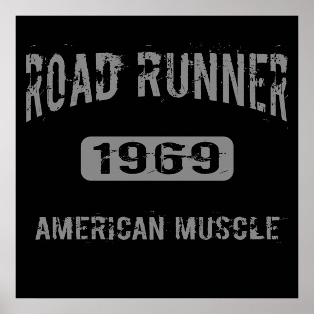 1969 Road Runner American Muscle Poster (Vorne)