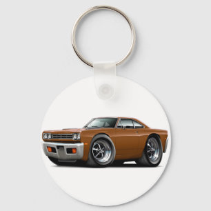 1969 Roadrunner Brown Car Schlüsselanhänger