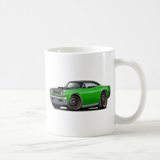 1969 Superbienen-Grün-Schwarze oberste Räder auf Kaffeetasse