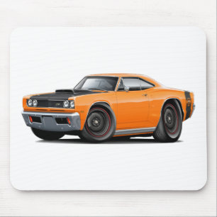 1969 Superbienen-Orange-Schwarze Räder auf lager Mousepad