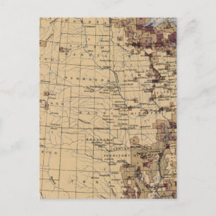 196 Wert Holz, Holz/Quadratmeile Postkarte