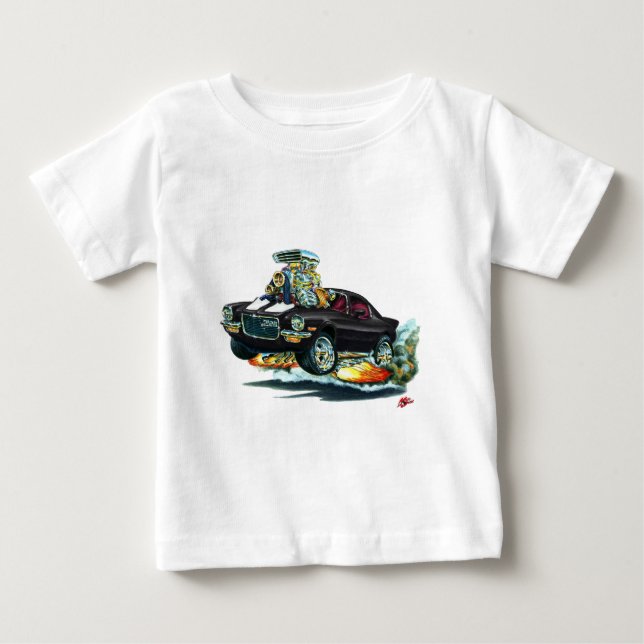 1970-72 Camaro Black-White Car Baby T-shirt (Vorderseite)