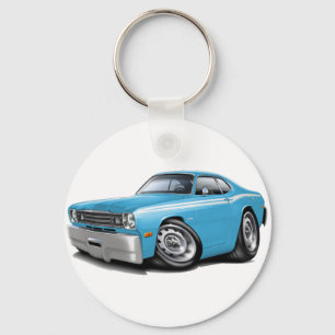 1970-74 Duster Lt Blue-White Car Schlüsselanhänger