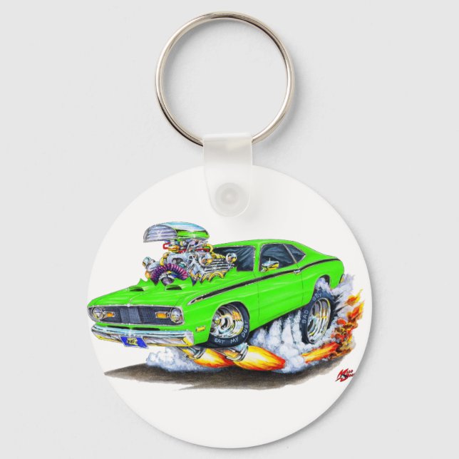 1970-74 Plymouth Duster Limon Car Schlüsselanhänger (Vorderseite)