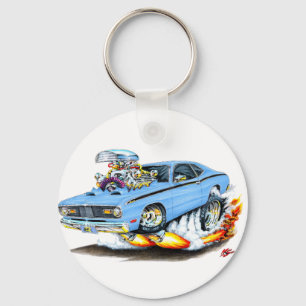 1970-74 Plymouth Duster Lt Blue Car Schlüsselanhänger