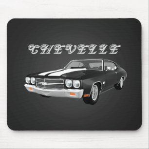 1970 Chevelle SS: Schwarzes Finish: Mousepad