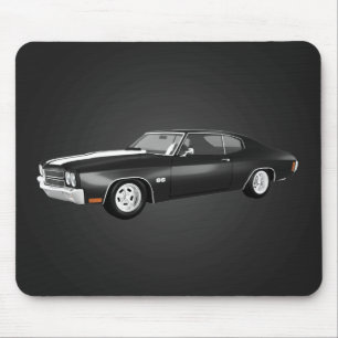 1970 Chevelle SS: Schwarzes Finish: Mousepad