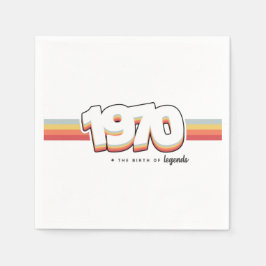 1970 Die Geburt von Legenden Serviette