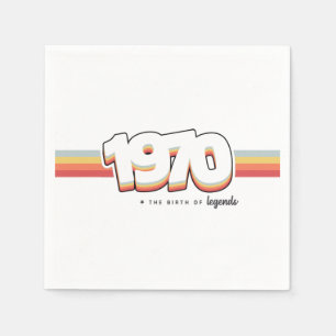 1970 Die Geburt von Legenden Serviette