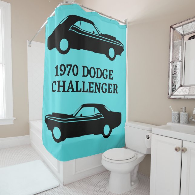 1970 Dodge Challenger Muscle Car Shower Vorhang (Beispiel)