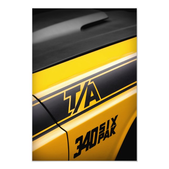 1970 Dodge Challenger T/A 340 Six Pak Fotodruck (Vorne)