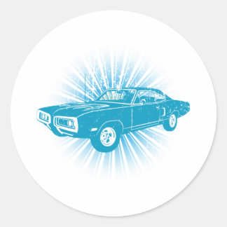1970 Dodge Super Bee 400 Runder Aufkleber