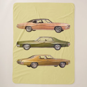 1970 drei Muskelwagen drucken Sherpadecke