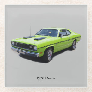 1970 Duster Glas Untersetzer