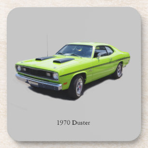 1970 Duster-Set von 6 Untersetzer