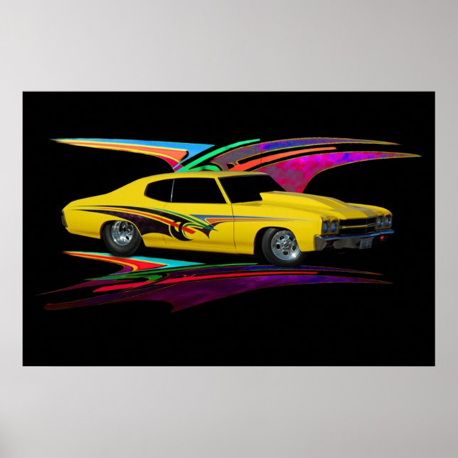 1970 gelber Klassiker Poster (Vorne)