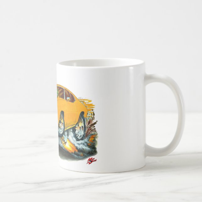 1970 GTO Orangen-Auto Kaffeetasse (Rechts)