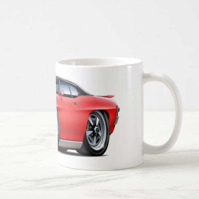1970 GTO Rot-Schwarze Spitze Kaffeetasse (Rechts)