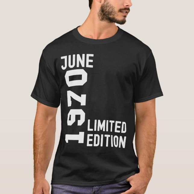 1970 June Happy Birthday Party T-Shirt (Vorderseite)