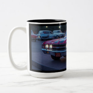 1970 Muscle Car Cranberry Rot Zweifarbige Tasse