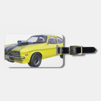 1970 Muskel-Auto-Gelb mit schwarzem Streifen