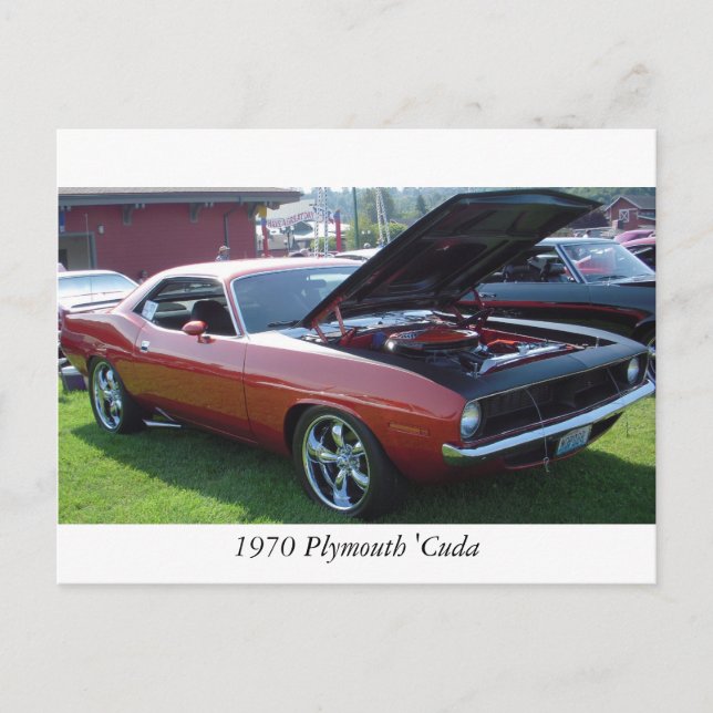 1970 Plymouth 'Cuda Postkarte (Vorderseite)