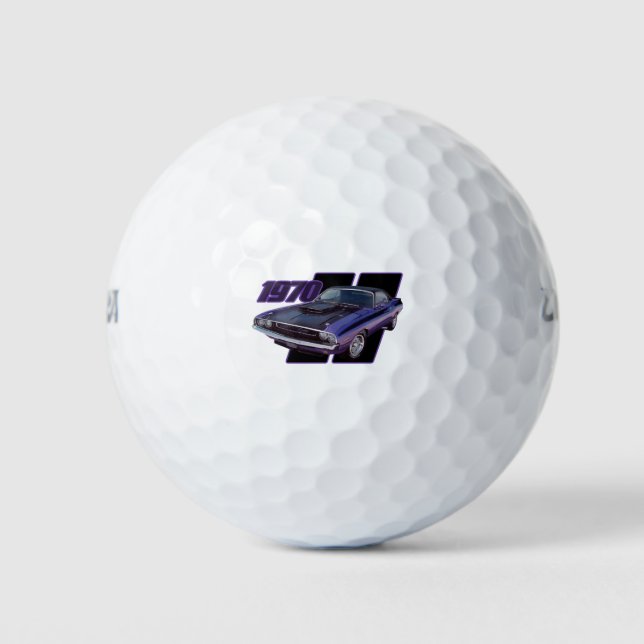 1970 Streifen Golfball (Vorderseite)