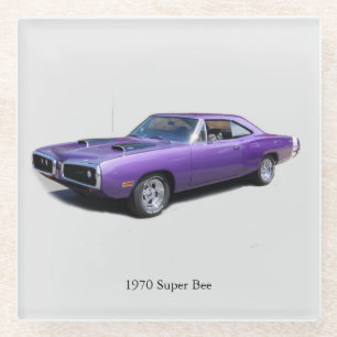 1970 Super Bee Glas Untersetzer
