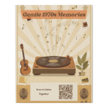 1970er Jahre Memory Care Musik Leinwand Kunst Deme