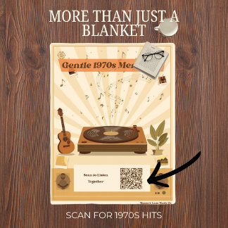 1970er Musiktherapie-Scan-QR-Code-Decke Sherpadecke