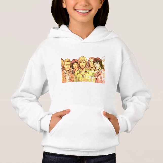 1970s Group of Men on a Cozy Long Sleeve White (Devant)