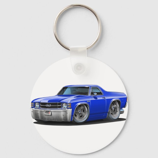 1971-72 El Camino Blue Truck Schlüsselanhänger (Vorderseite)