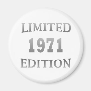 1971 geboren elegantes modernes Geburtstagsgeschen Magnet