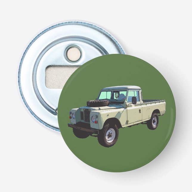 1971 Land Rover Lieferwagen Truck Flaschenöffner (Vorderseite)