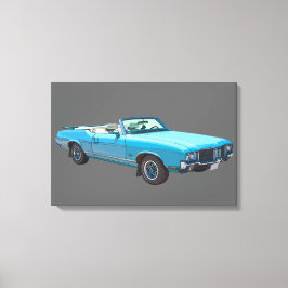 1971 Oldsmobile Cutlass Supreme Muscle Car Leinwanddruck