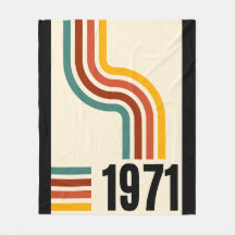 1971 Retro Stripe Rainbow 54. Geburtstag