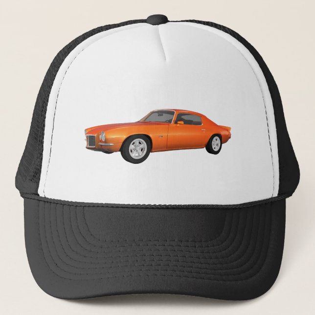 1972 Camaro: Muskelkater: Orange Finish: Truckerkappe (Vorderseite)