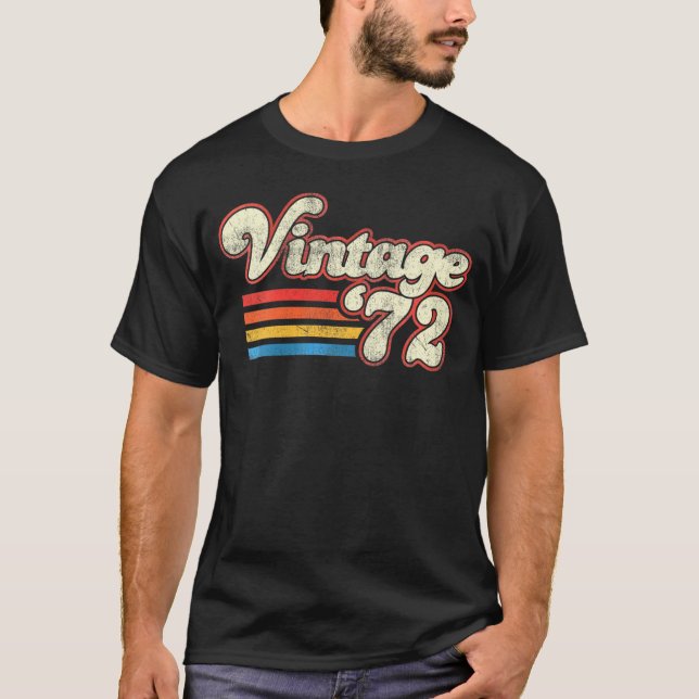 1972 Geburtstag T-Shirt (Vorderseite)