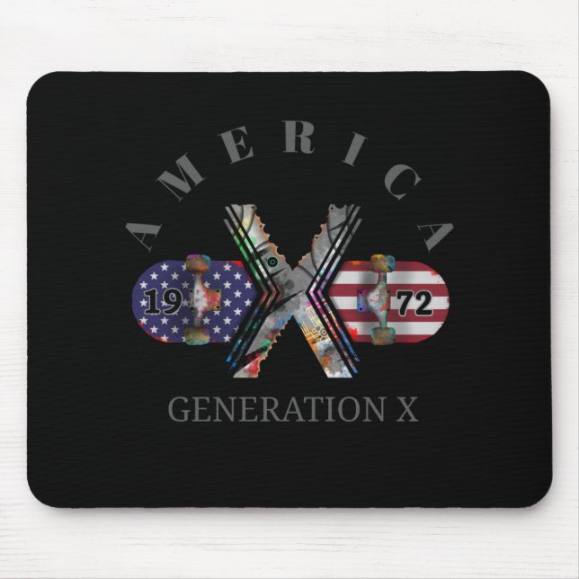 1972 Generation X American Skateboard Mousepad (Vorne)