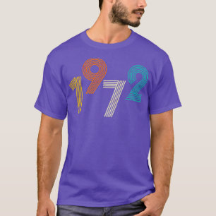 1972 Retro-Geburtstag Vintag T-Shirt