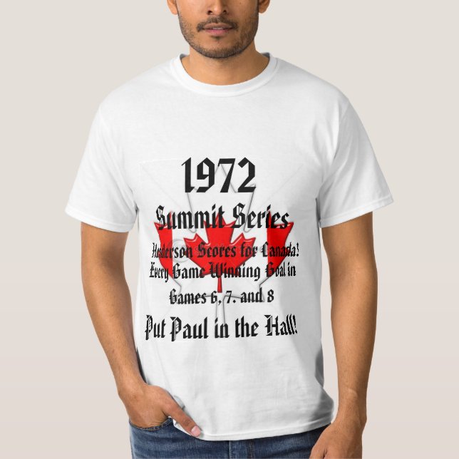 1972 Team-Kanada NHL-Hockey T-Shirt (Vorderseite)