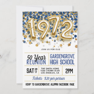 1972 Uni-Wiedersehen Einladung