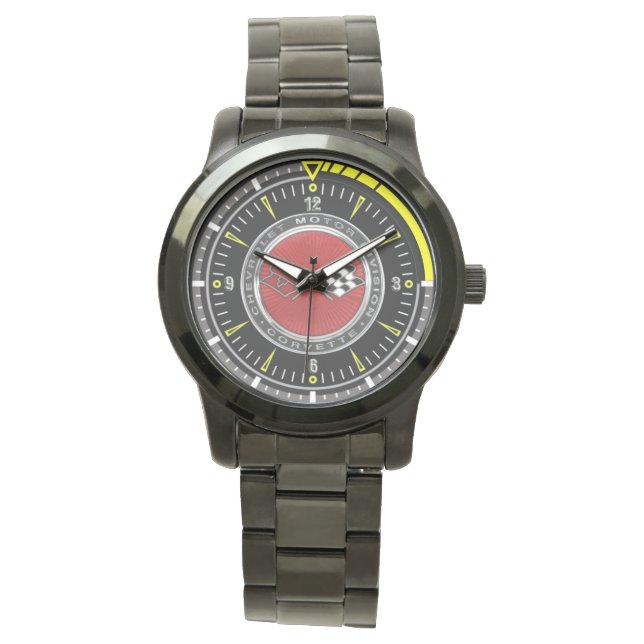 1973-1976 C3 Corvette Stainless Steel Quarz Watch Armbanduhr (Vorderseite)