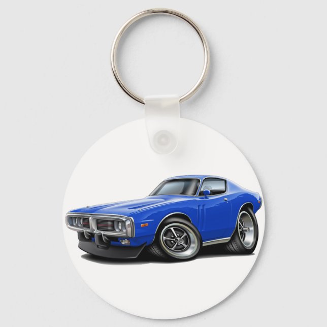 1973-74 Blue Car Charger Schlüsselanhänger (Vorderseite)