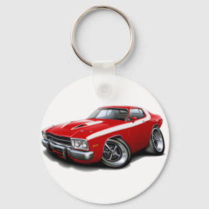 1973-74 Roadrunner Red-White Car Schlüsselanhänger