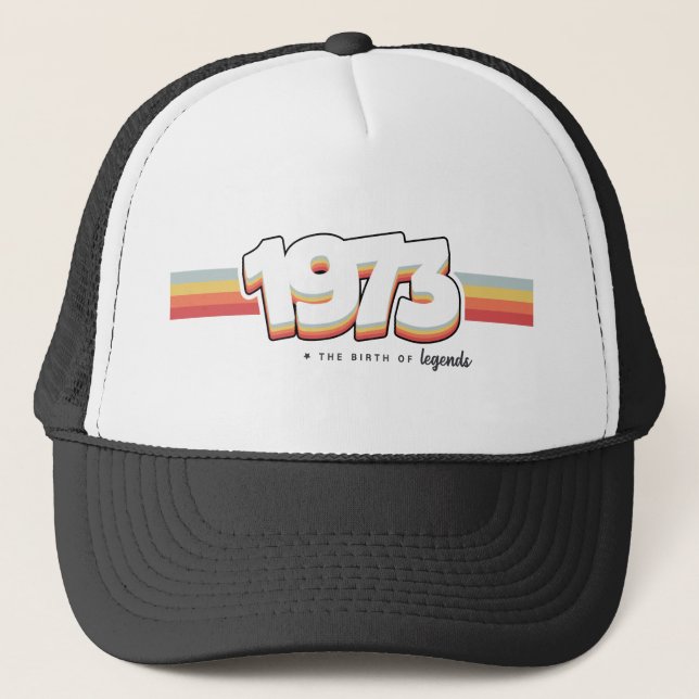 1973 Die Geburt von Legenden Truckerkappe (Vorderseite)