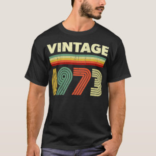 1973 Geburtstag Vintag Retro 48 Jahre altes Design T-Shirt